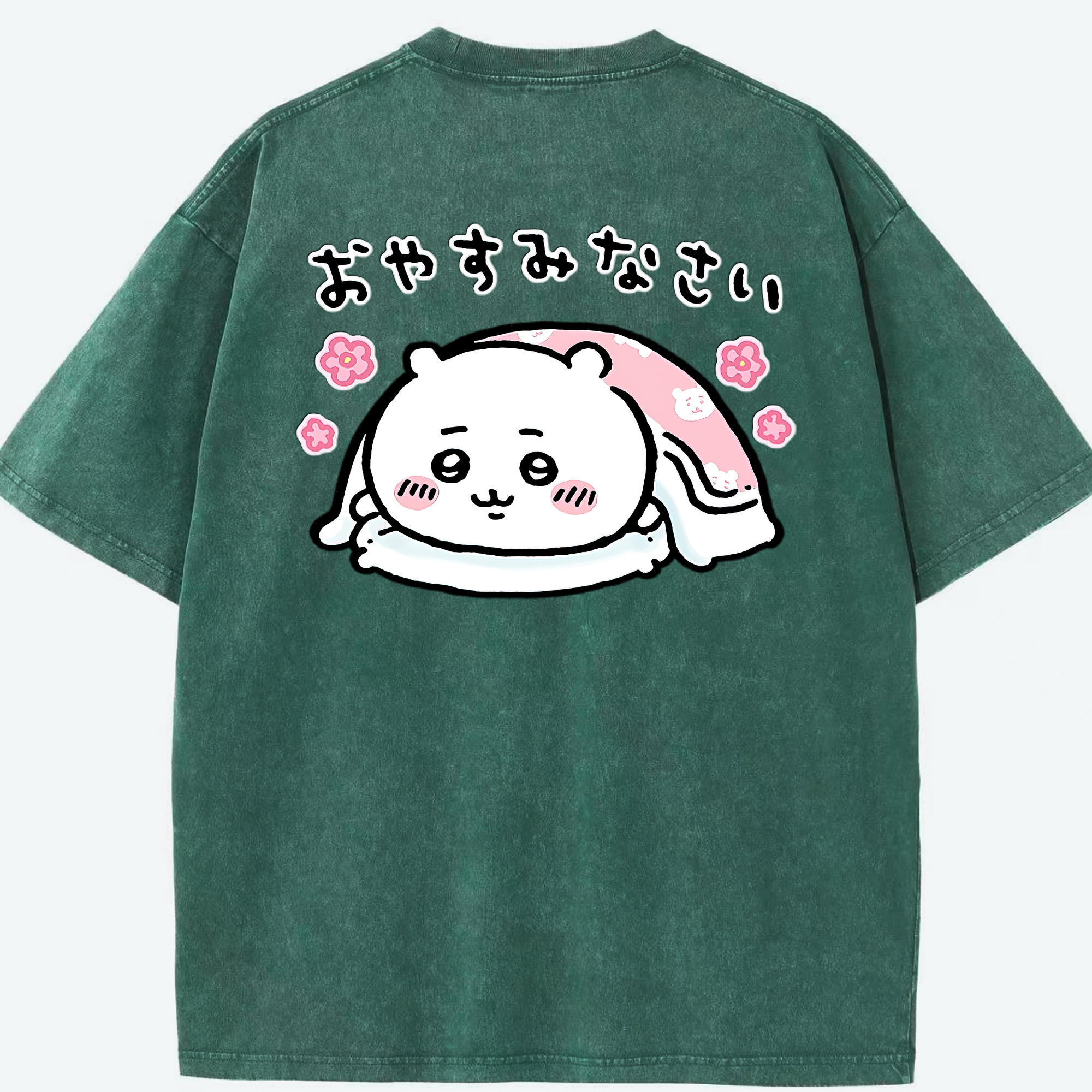 （画像用） ちいかわ ちいかわ Chii-kawa chiikawa 綿100% ヴィンテージ風 半袖Tシャツ（背面プリント）